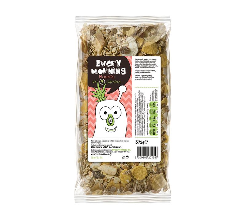 Μούσλι με 5 Φρουτα 1kgr